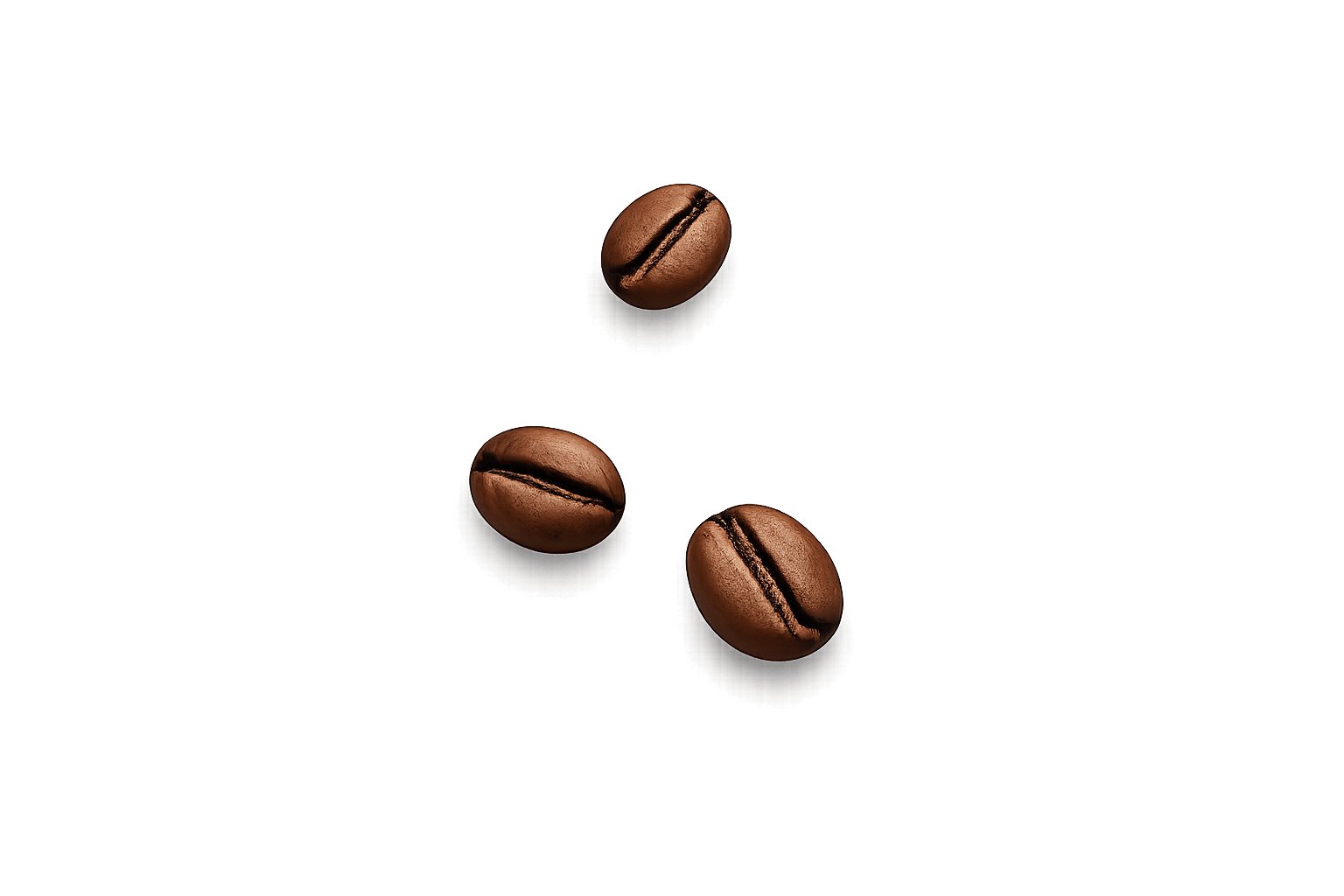 Floating Coffee Beans Left