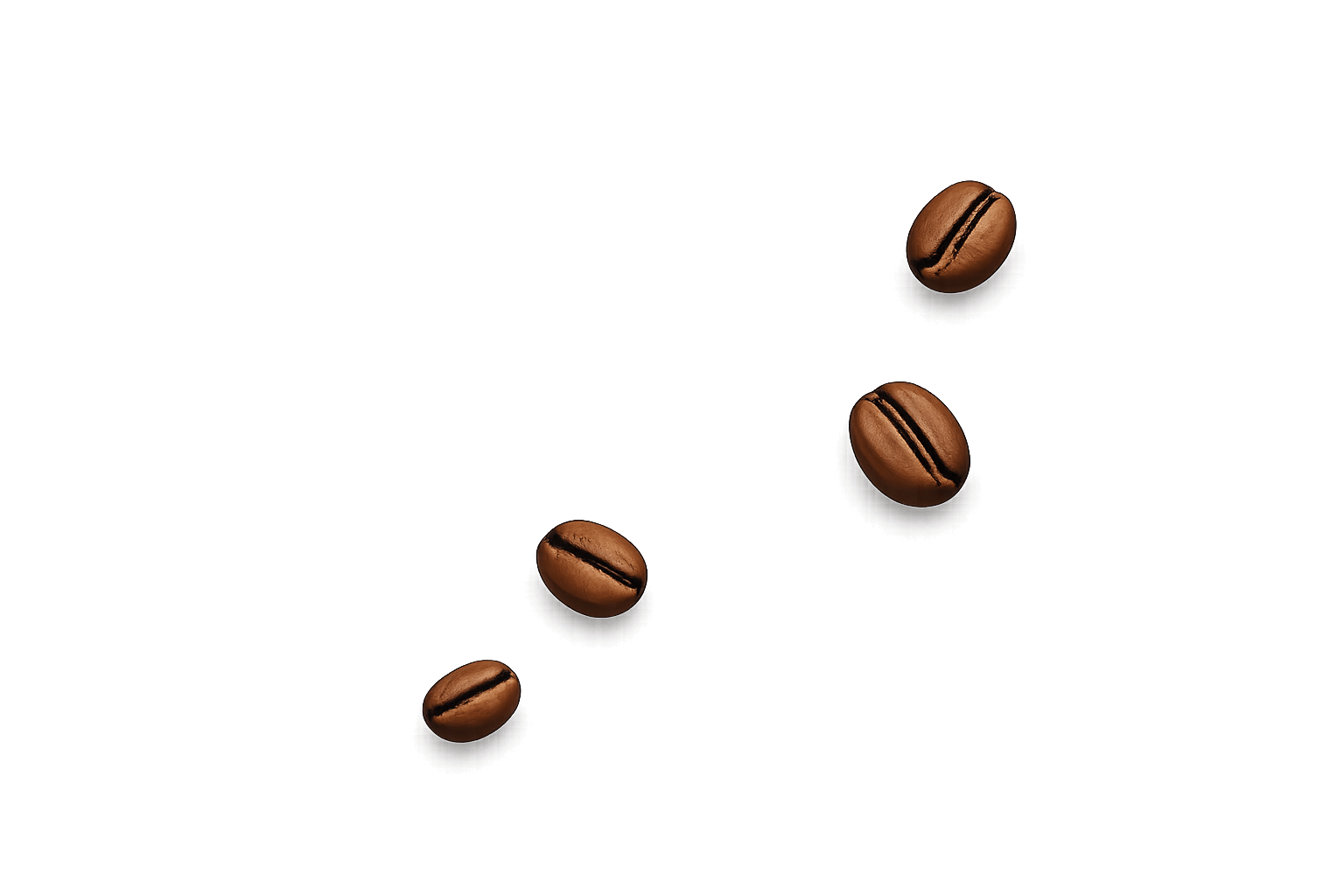 Floating Coffee Beans Right